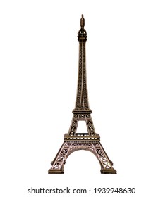 Eifel Tower Isolated On A White Backgroun