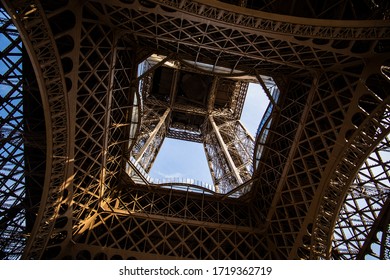 Eifel Tower In Paris, France At Day And Night