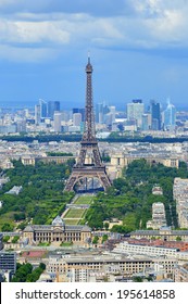 Eiffel Tower in the background clear sky Landmark - Shutterstock ID 195614858