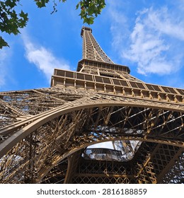 The Eiffel Tower from below