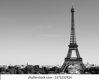 Eiffel Tower - Black & White - Powered by Shutterstock