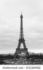 Eiffel Tower Black And White Vertical Picture