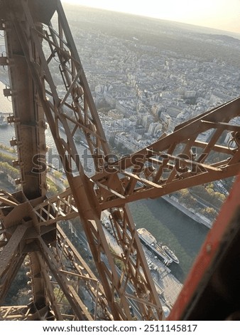 From the Eiffel tower elevator