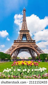 Eiffel Tower And Field Of Mars, Paris, France