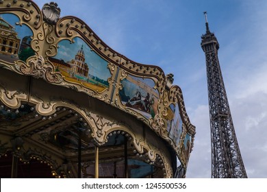 Eiffel Tower Merry Go Round Paris Stock Photo 1245500536 | Shutterstock