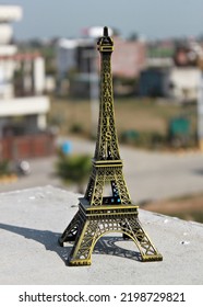 Eiffel Tower Model With Blur Background.