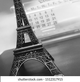 Eiffel Tower In Paris With Callender