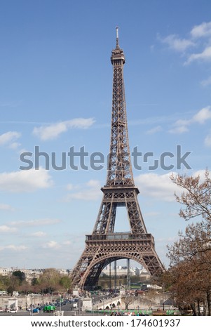 Similar – Eiffel Tower and Liberty statue in Paris