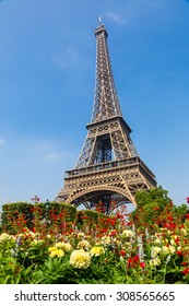 Jadeite Raised Floral Design Salt & Pepper Eiffel Tower Shape 