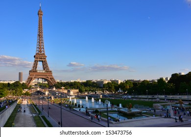 Eiffel tower , Paris France in summer - Powered by Shutterstock