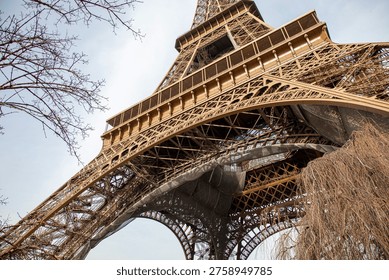 Eiffel Tower Structure from Below