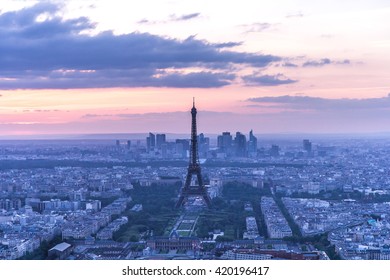 Eiffel Tower at sunset. Paris, France - 20/MAY/2015 - Shutterstock ID 420196417
