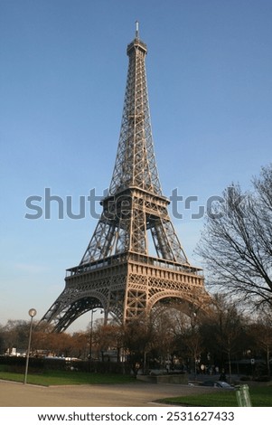 Eiffeltower from an angle in Paris
