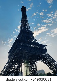 The Eifle Tower With Cloudy Background