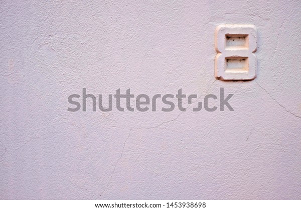 Eight 8 Number Offset White Empty Stock Photo Edit Now