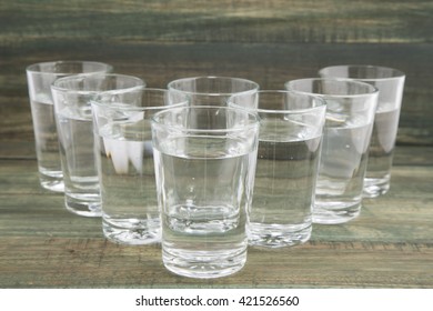 eight eight-ounce glasses of water