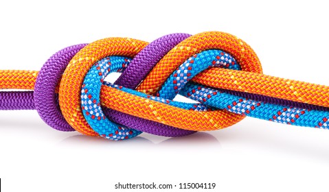 eight rope knot isolated on white - Powered by Shutterstock