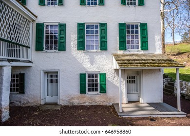 Eighteenth Century Farmhouse Back Porch Located In Southeast Pennsylvania.