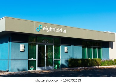 Eightfold.ai Facade And Entrance To Headquarters In Silicon Valley - Mountain View, CA, USA - 2019