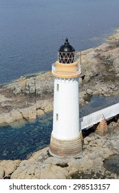 Eilean Ban Lighthouse At The Base Of The Skye Bridge - Scotland