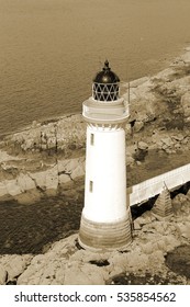 Eilean Ban Lighthouse By The Skye Bridge - Scotland