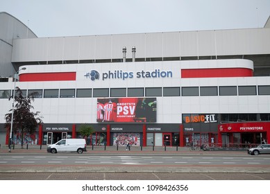 Eindhoven, Netherlands - May 16, 2018 : View Of Philips Stadion In Eindhoven