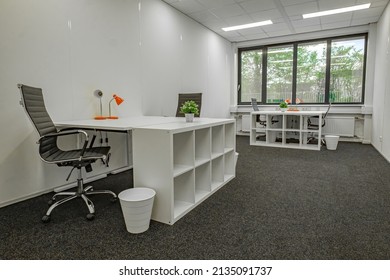 EindhovenNetherlands June 27 2021: Newly Built Office Space For Coworking With Modern And Trendy Looking Interior Without People