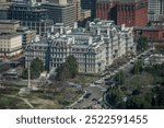 Eisenhower Executive Office Building aerial elevated view of the south exterior of the building