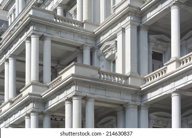 Eisenhower Executive Office Building In Washington With The Office Of The Vice President