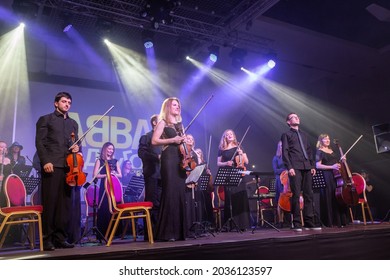 Ekaterinburg, Russia - February 16, 2018: Musicians Thank Audience For The Standing Ovation