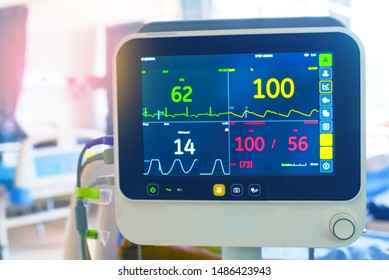 Ekg Monitor Icu Hospital Stock Photo (Edit Now) 1486423943