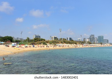 El Bogatell Beach, Barcelona, Catalonia, Spain