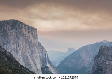 El Capitan At Sunset.