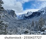 El Captain in the snow, Yosemite National Park