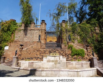 El Castillo Hidalgo Is A Building Located On The Top Of Santa Lucía Hill, In Santiago De Chile