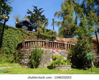 El Castillo Hidalgo Is A Building Located On The Top Of Santa Lucía Hill, In Santiago De Chile