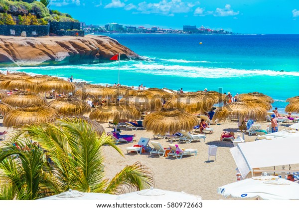 El Duque Beach Costa Adeje Tenerife Stock Photo Edit Now