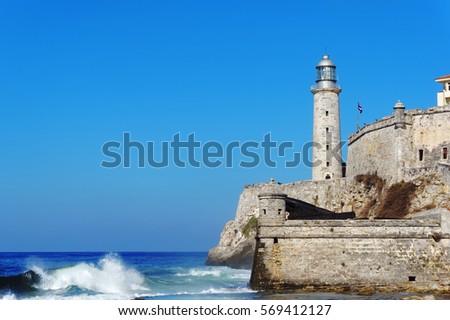 El Morro fortress in Havana, Cuba