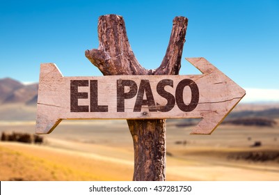 El Paso Directional Arrow In A Desert