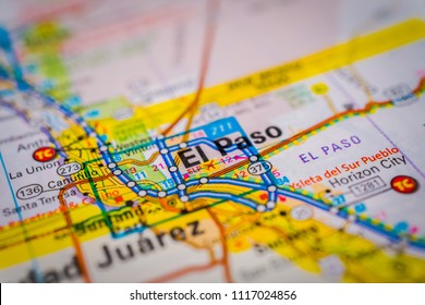 El Paso on the map USA