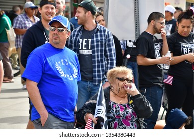 El Paso, Texas - 30 March 2019: Unidentified Supporters Of Presidential Candidate Beto O'Rourke
