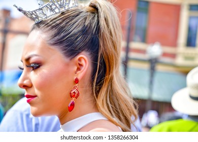 El Paso, Texas - 30 March 2019: Miss Border Cities 2019 At The Launching Of Democrat Beto O'Rourke Presidential Campaign