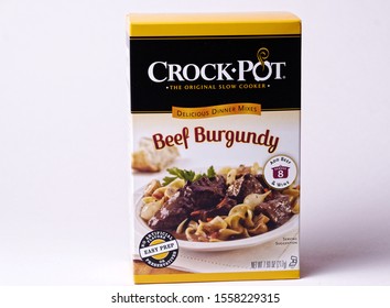 El Paso, Texas / USA: Circa November 2019
Beef Burgundy Crock Pot Dinner Mix.