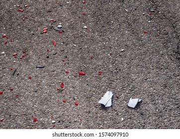 El Paso, Texas / USA: Circa November 2019
Minor Accident In A Strip Mall Parking Lot.  