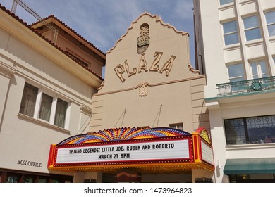 EL PASO, TX -23 MAR 2019- View Of The Historic Landmark Plaza Theatre City Of El Paso, United States.