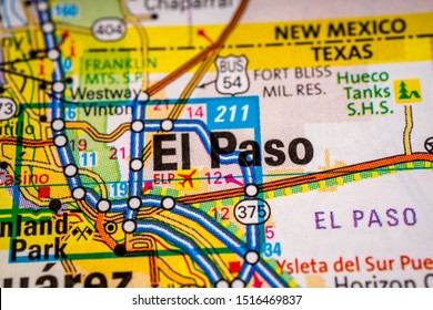 El Paso Usa Map Travel Background Stock Photo 1516469837 | Shutterstock