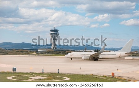 El Prat-Barcelona airport. This airport was inaugurated in 1963 - Barcelona, Spain