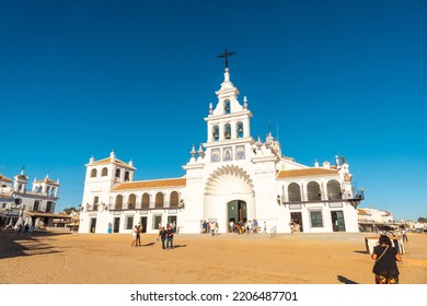 El Rocio, Andalucia, Spain: August 2022: Detail Of The Chapel Inside The Church And The Virgin In The Sanctuary Of El Rocio. Huelva. Andalusia