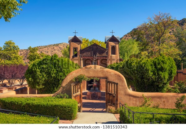 El Santuario De Chimayo Historic Church Stock Photo 1381510343 ...