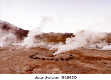 El Tatio geysers , near San Pedro de Atacama, Chile.